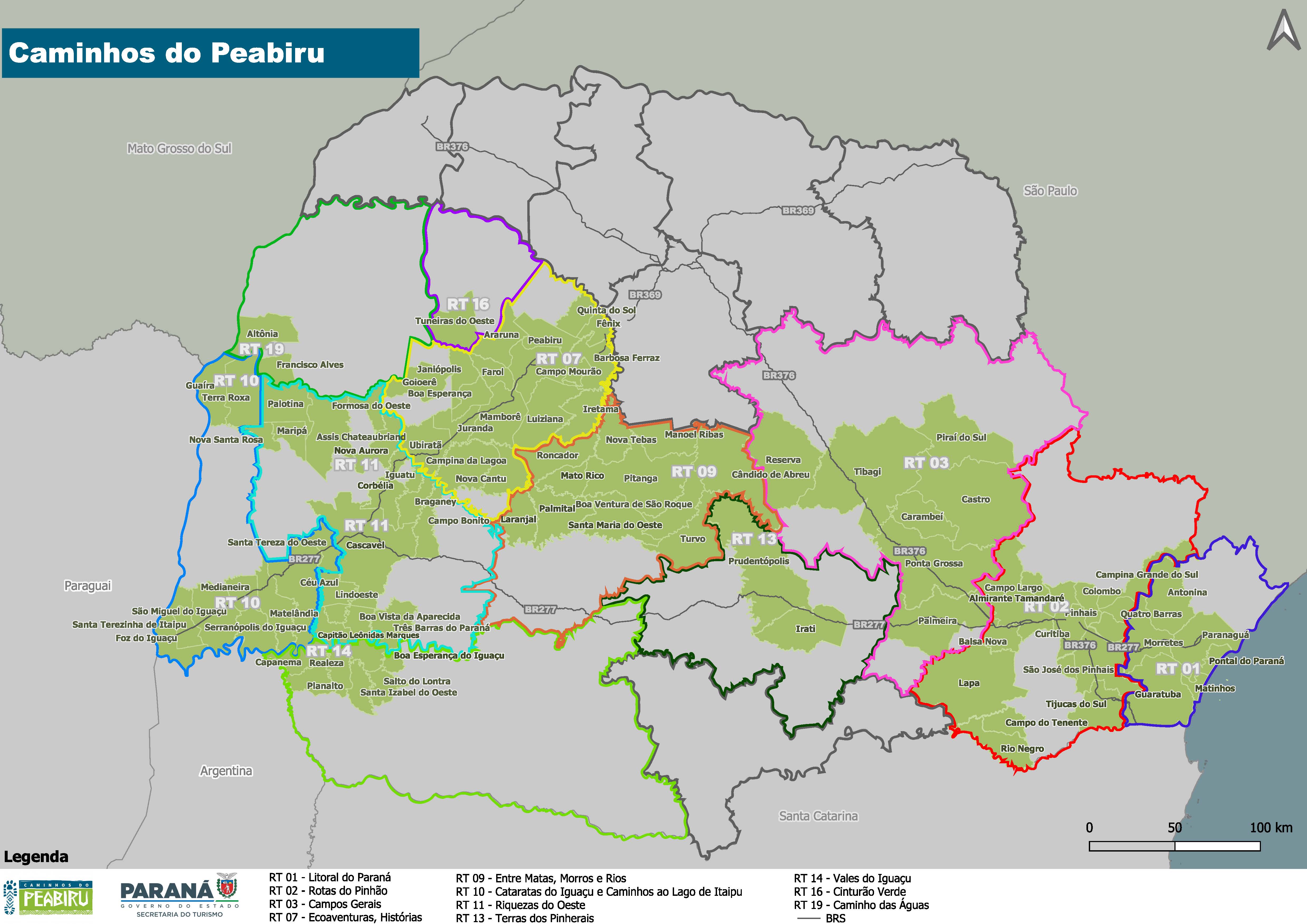 Mapa Regionais