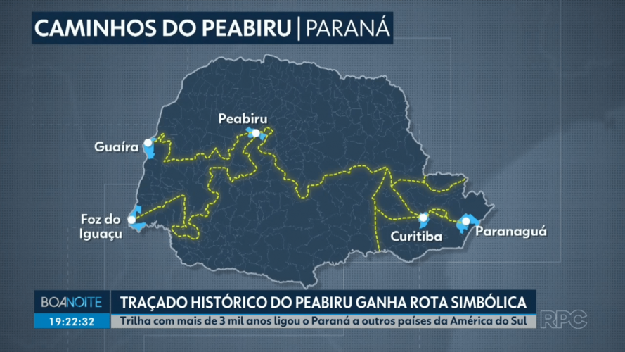 Rota Turística Caminhos do Peabiru é tema de reportagem da RPC