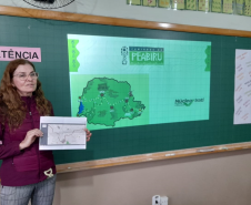 Ana Claudia Fernandes, pedagoga do Colégio Estadual Padre Cristóforo Myskiv, em Prudentópolis/NRE Irati. Foto: Divulgação