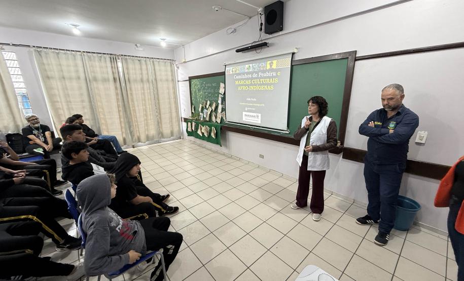 Rota Caminhos do Peabiru é apresentada a alunos de escola estadual de Fazenda Rio Grande
