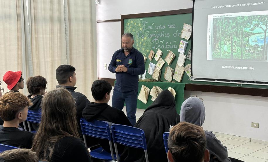 Rota Caminhos do Peabiru é apresentada a alunos de escola estadual de Fazenda Rio Grande
