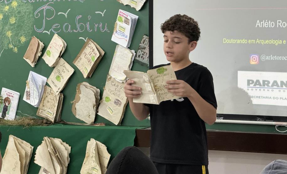Rota Caminhos do Peabiru é apresentada a alunos de escola estadual de Fazenda Rio Grande