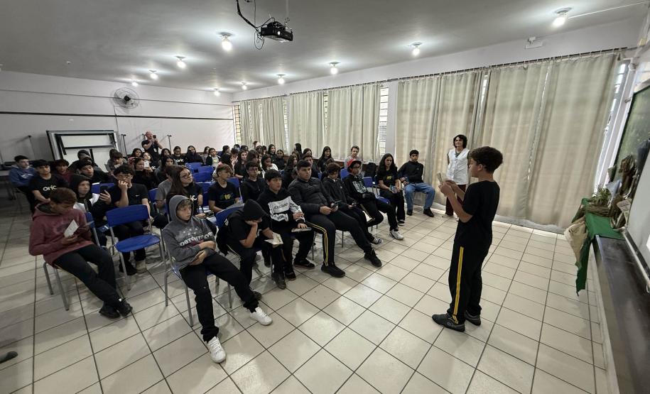 Rota Caminhos do Peabiru é apresentada a alunos de escola estadual de Fazenda Rio Grande